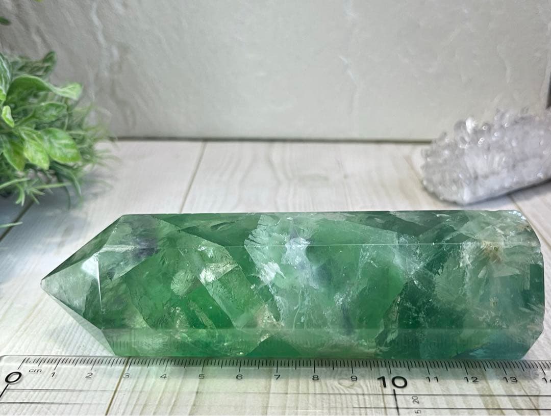 エンジェルフェザー✨　レインボー　フローライト　蛍石　特大　ポイント　原石