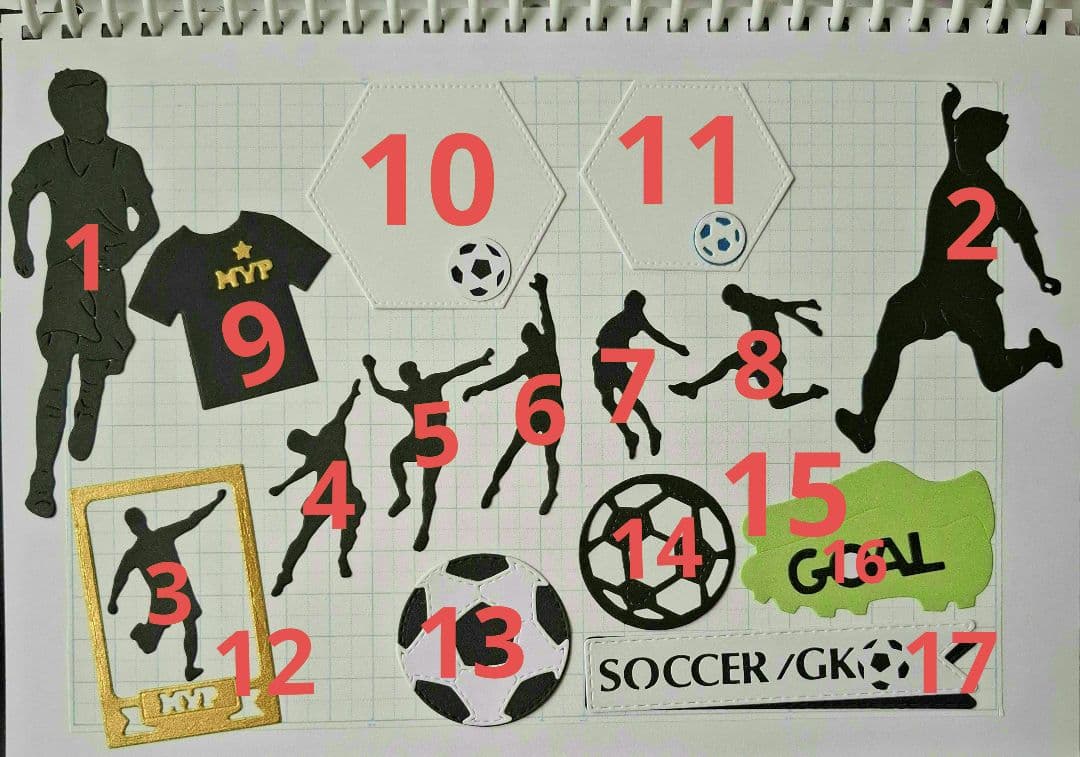 オーダー受け付け専用ページ～サッカー～ クラフトパンチ　ダイカット