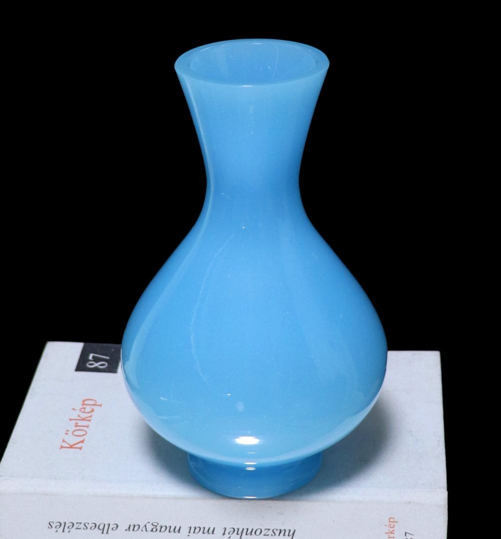 オールド・バカラ 珍品 レア型 17.8cm オパーリンクリスタル製 大型花瓶