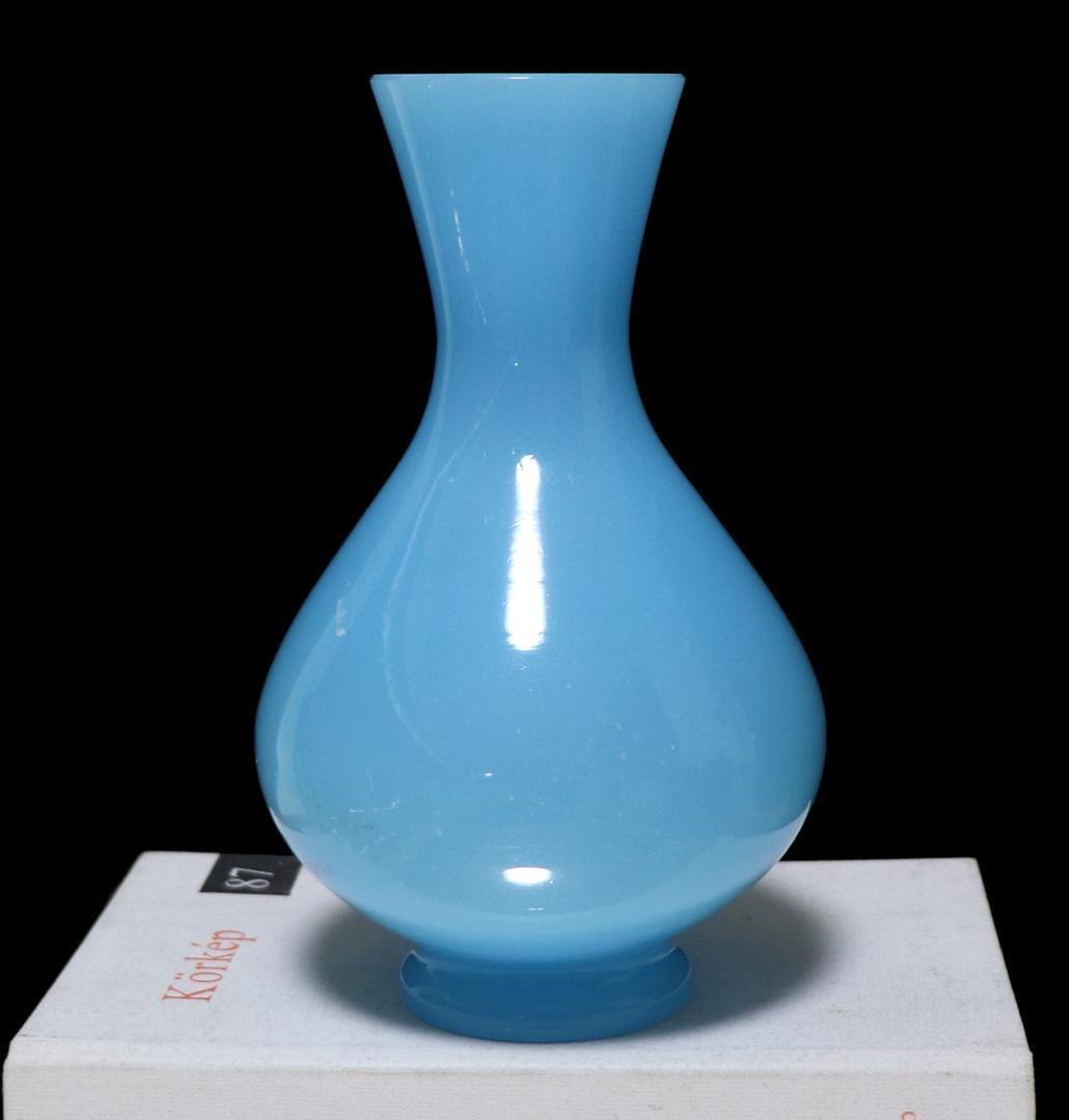 オールド・バカラ 珍品 レア型 17.8cm オパーリンクリスタル製 大型花瓶