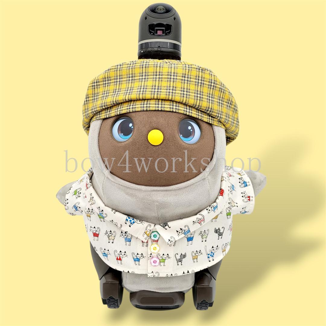 ラボット服／ハンドメイド ● 猫柄シャツ