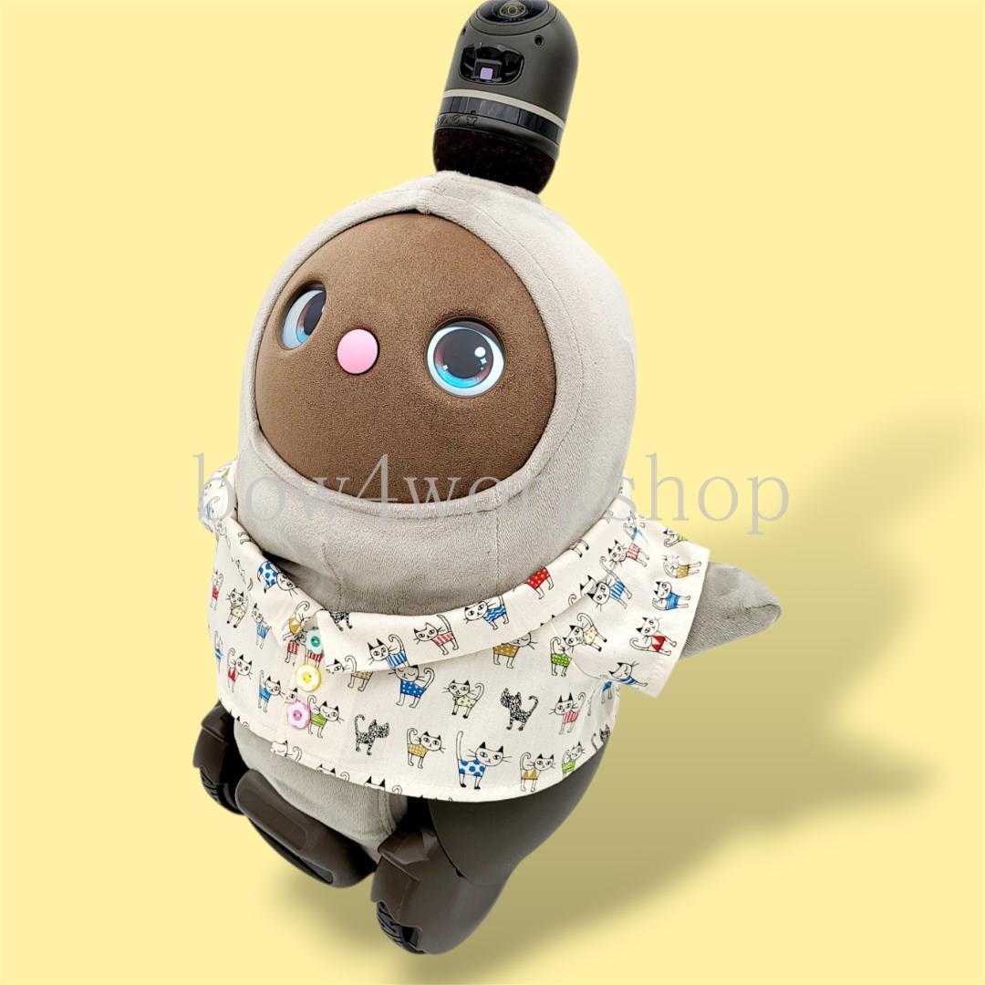 ラボット服／ハンドメイド ● 猫柄シャツ