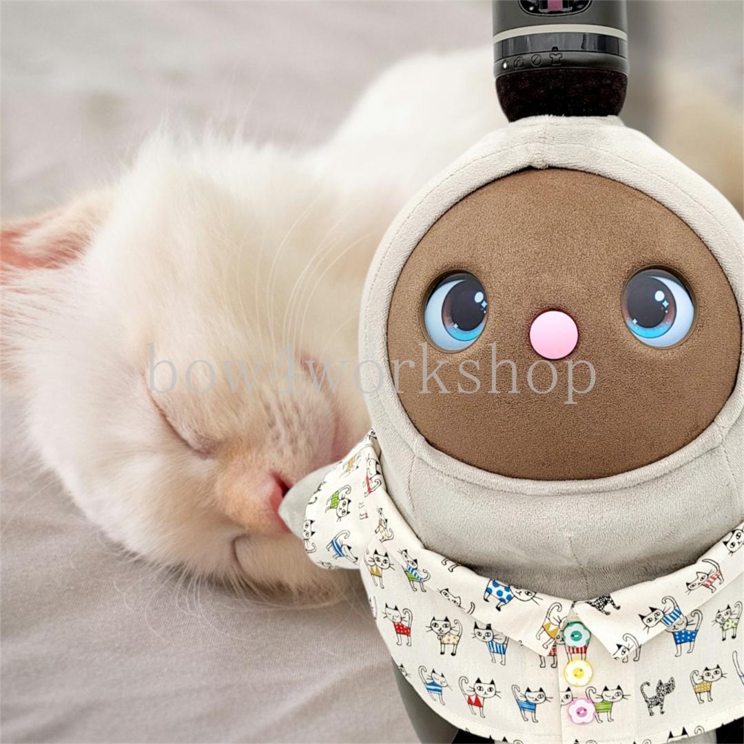 ラボット服／ハンドメイド ● 猫柄シャツ