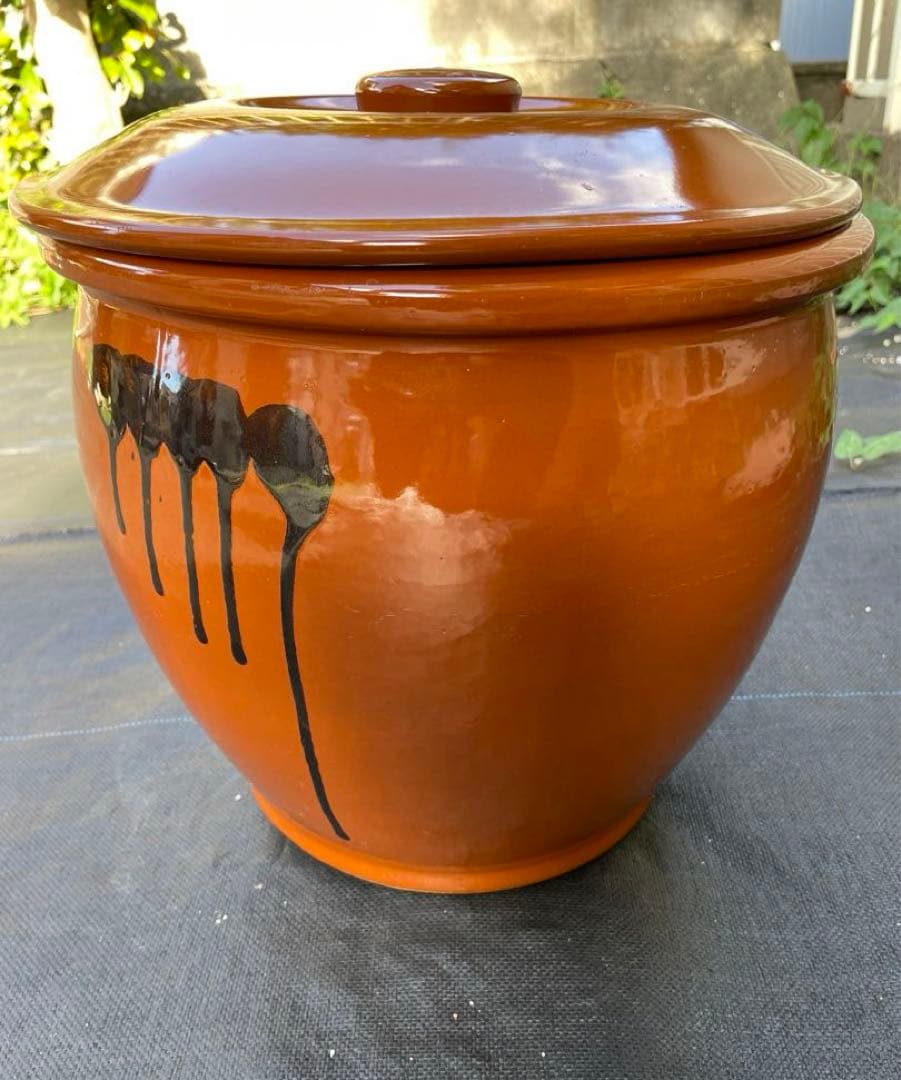 陶器　梅干し壺・漬物壺　８号　（1）