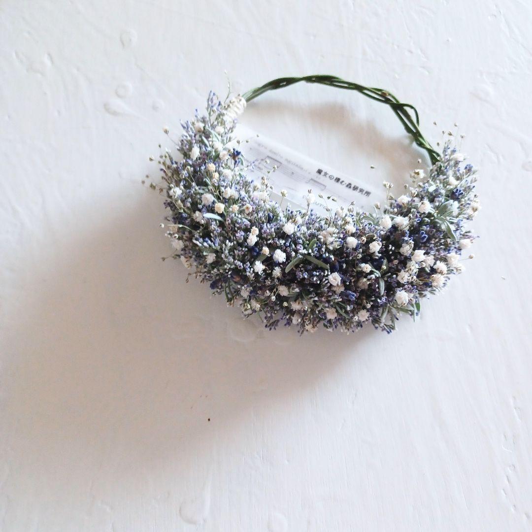 小さな魔女の棲む森 ～裏庭～ ドライフラワー リース ハーフリース