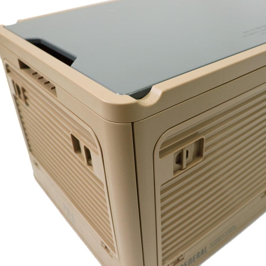 POST GENERAL 収納ボックス ベージュ＆オリーブ　2個セット