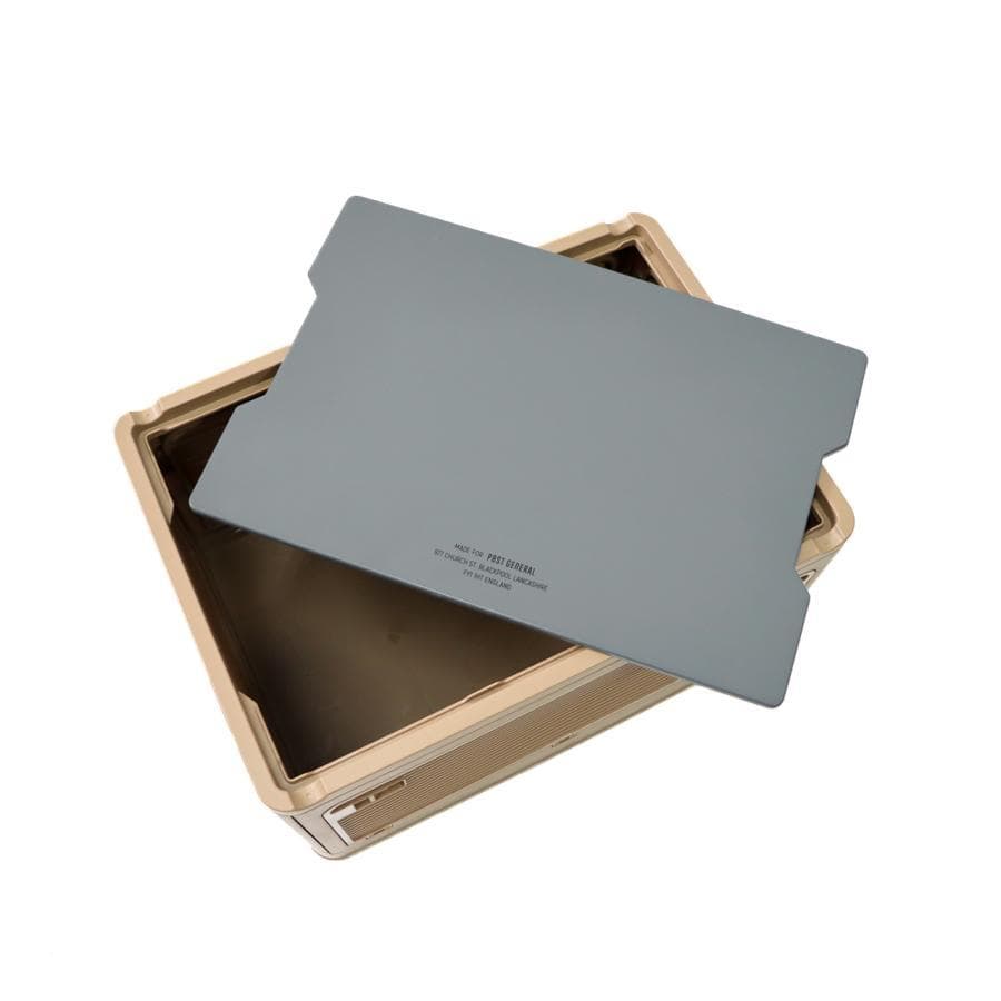 POST GENERAL 収納ボックス ベージュ＆オリーブ　2個セット