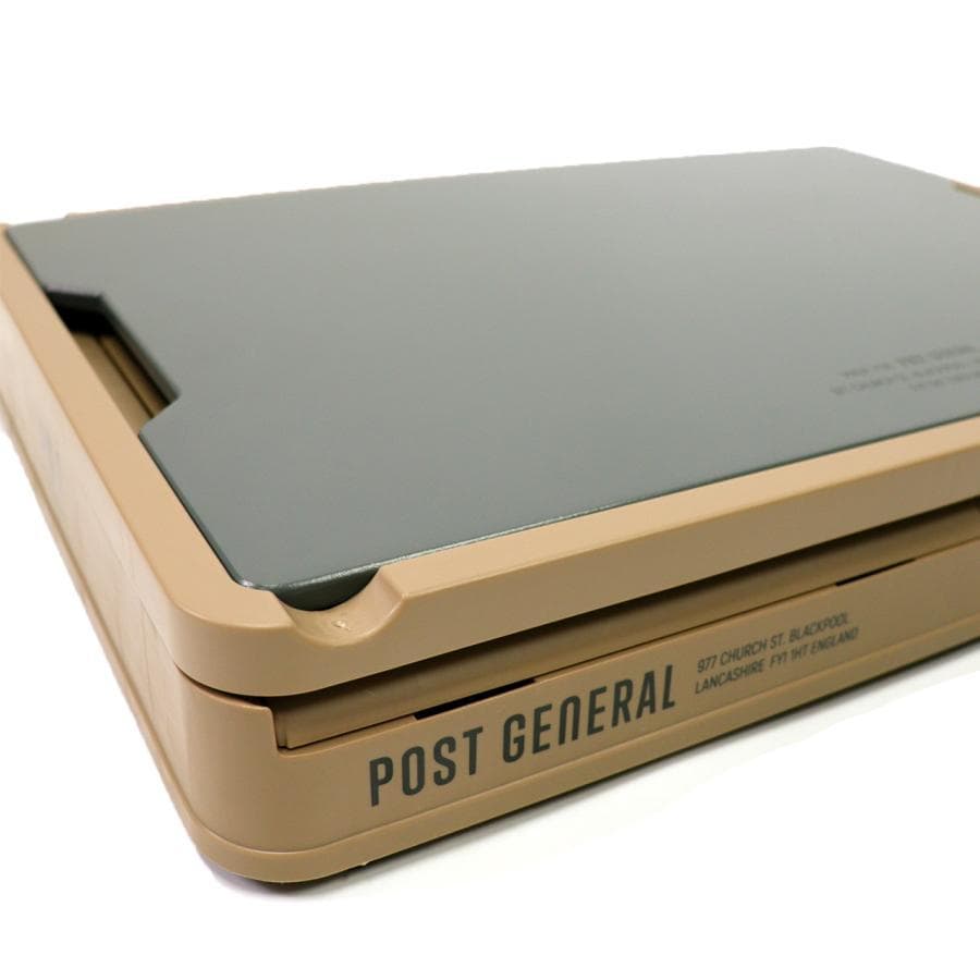 POST GENERAL 収納ボックス ベージュ＆オリーブ　2個セット