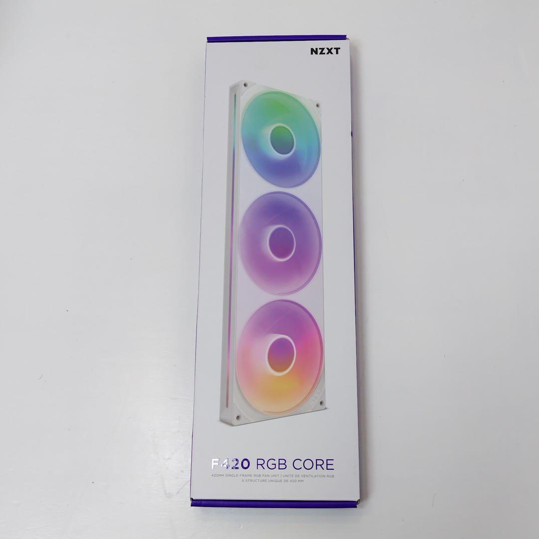 【未開封】 NZXT F420 RGB Core White 420mm 3連