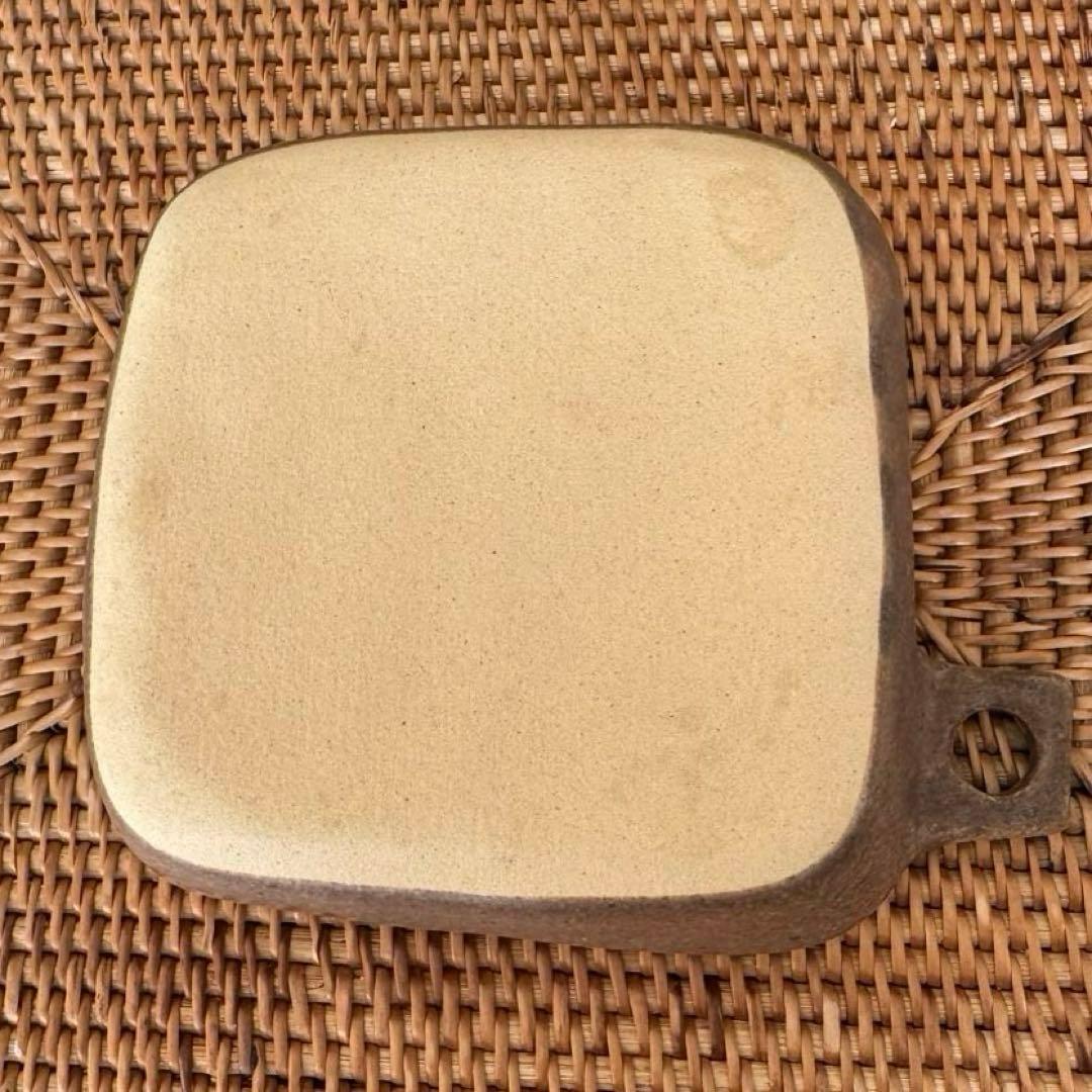 【 よしざわ窯 】ツリー柄　カッティングボード皿 正方形 ／ 3客