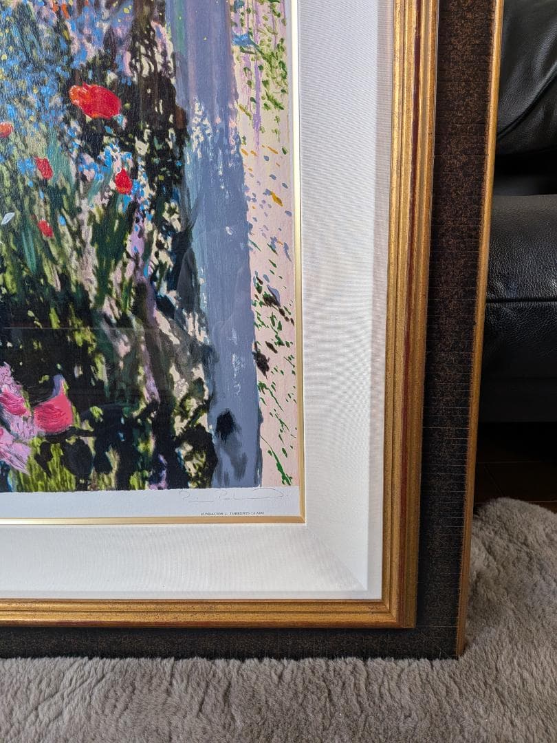 【希少】トレンツ・リャド「花畑」　シルクスクリーン