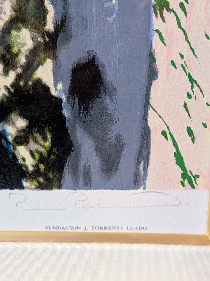 【希少】トレンツ・リャド「花畑」　シルクスクリーン