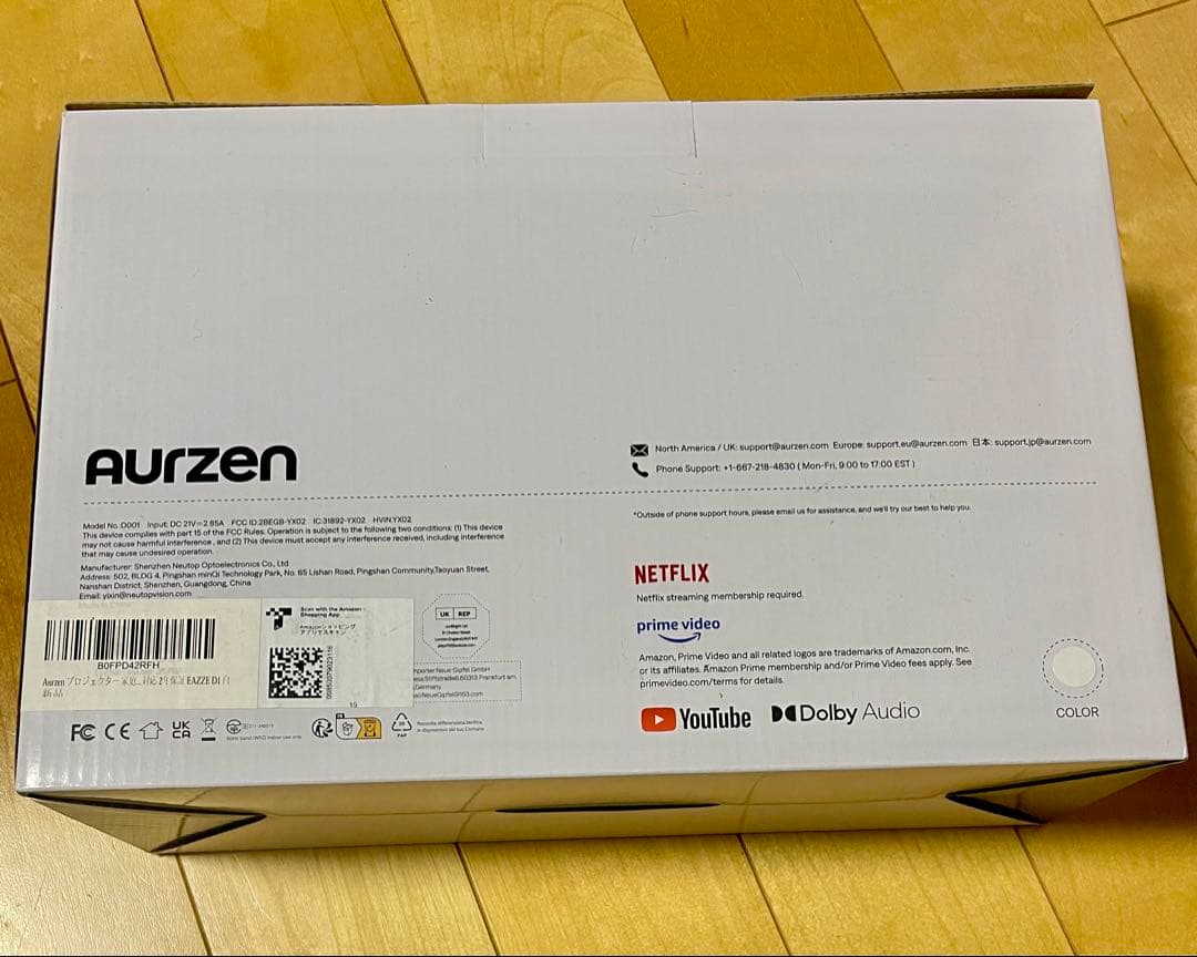 Aurzen D001プロジェクター 家庭用 小型オートフォーカス、