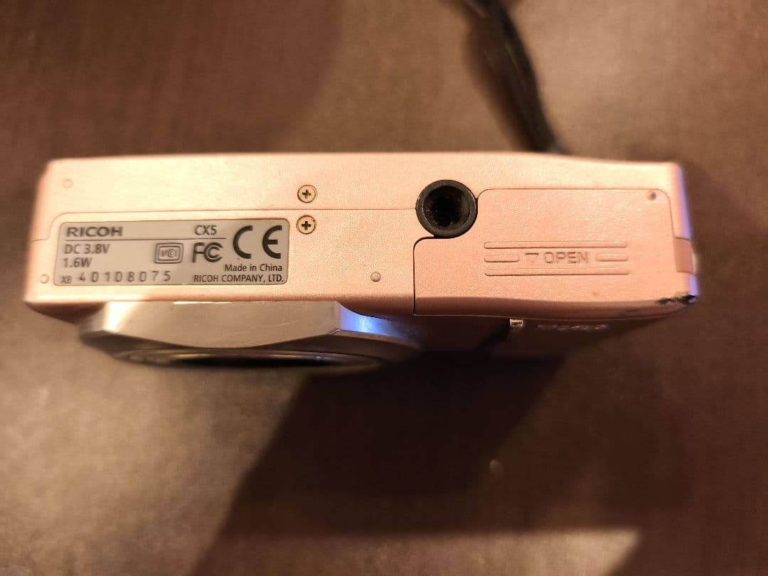 【送料込】RICOH リコー CX5 ピンク コンパクトデジタルカメラ デジカメ