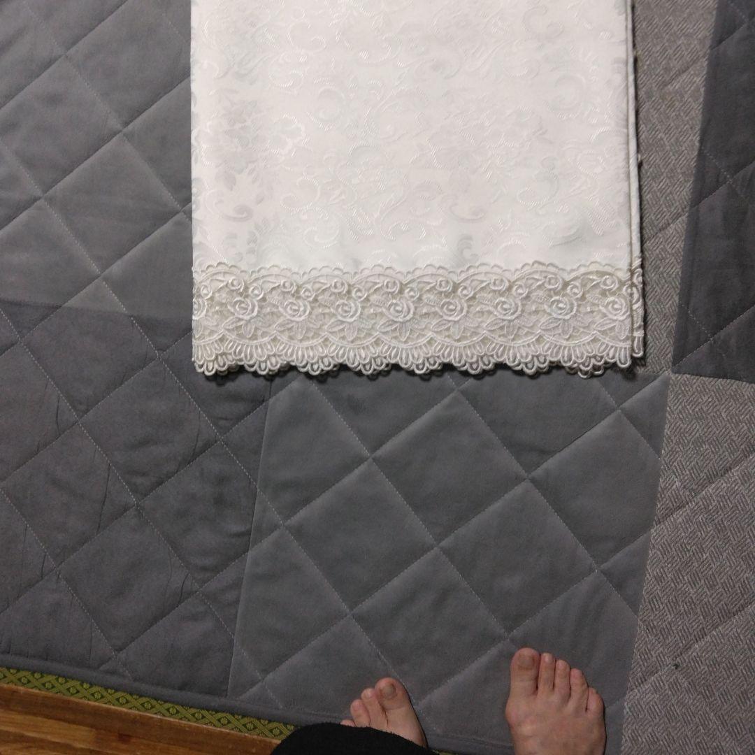 【希少・アンティーク】高級　テーブルクロス　レース　130cm×170cm