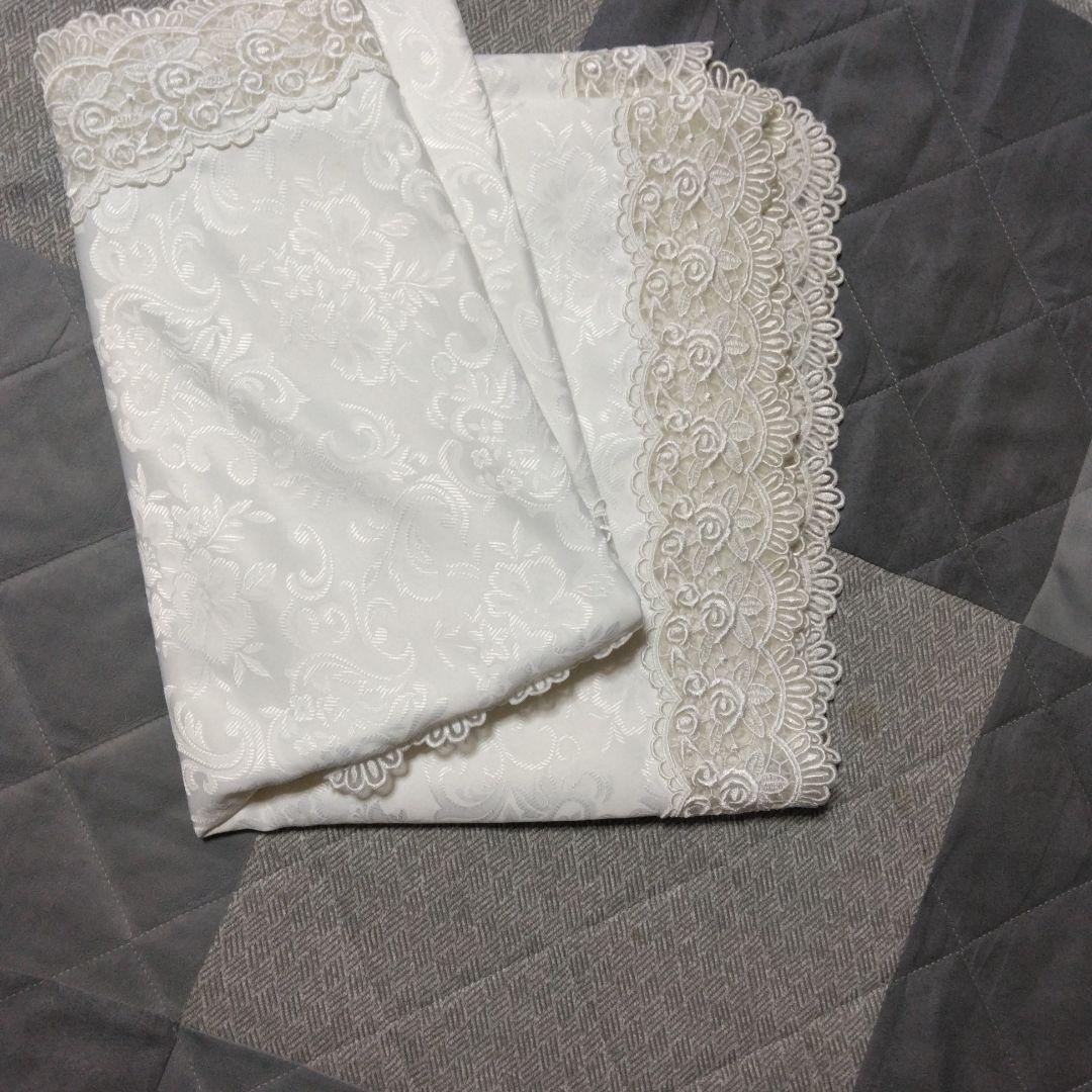 【希少・アンティーク】高級　テーブルクロス　レース　130cm×170cm