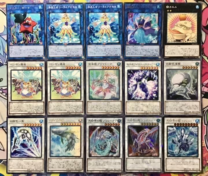 本格構築【ペンギン】デッキ メイン&EX15&スリーブ