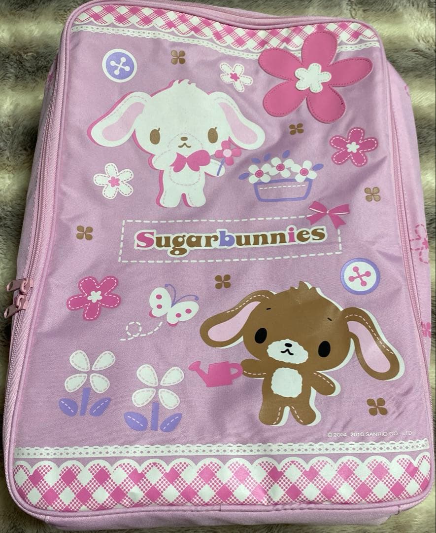 サンリオ　シュガーバニーズ　グッズ　まとめ　平成レトロ　旅行バッグ　ペンケース