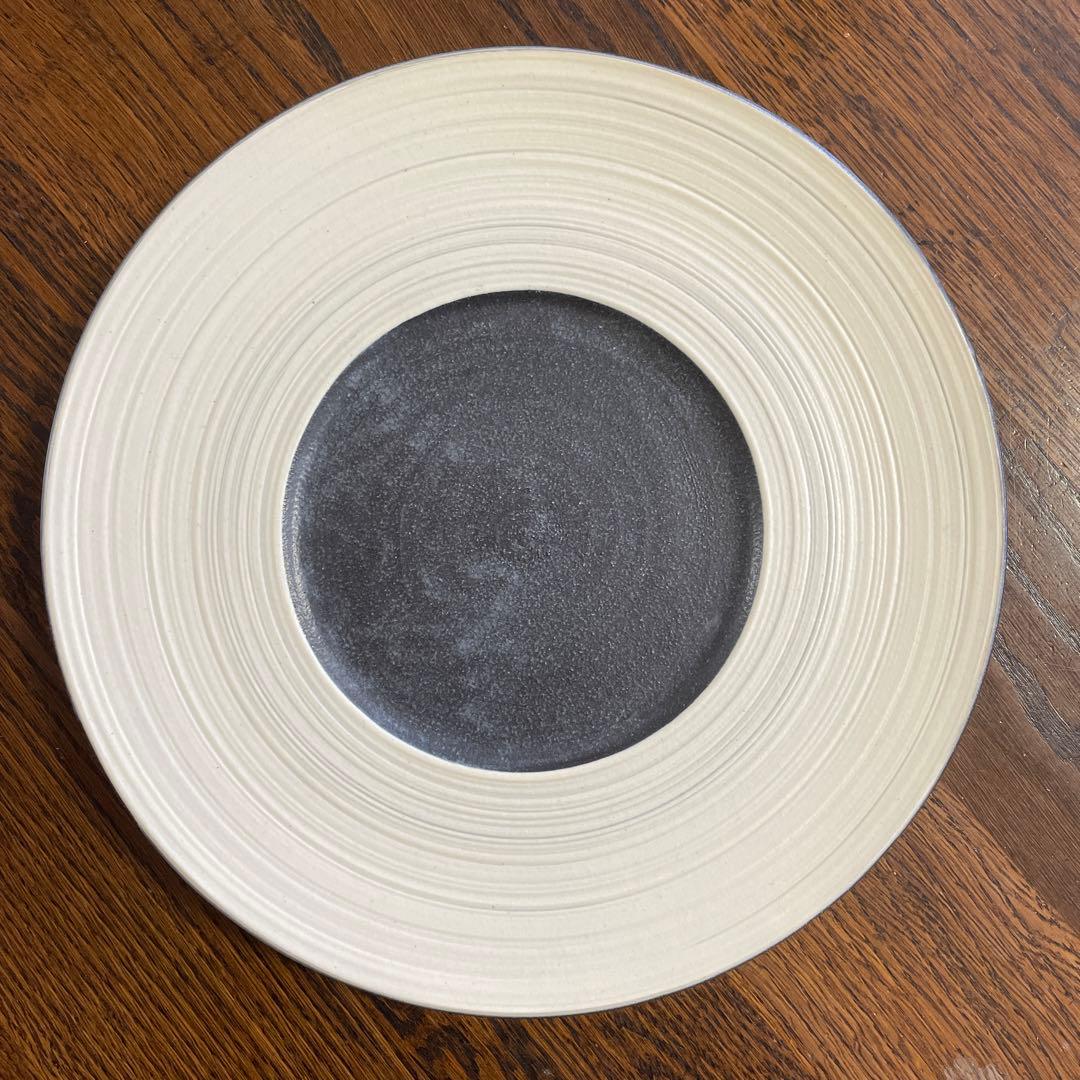 奥田　章　刷毛目ディナープレート　セット