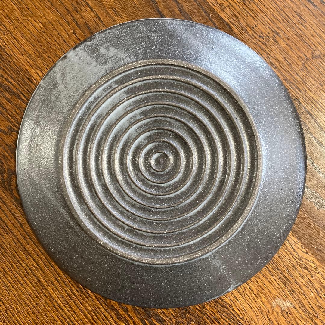 奥田　章　刷毛目ディナープレート　セット