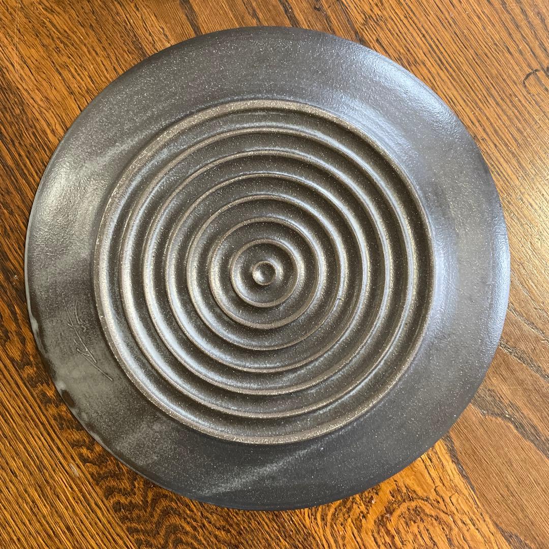 奥田　章　刷毛目ディナープレート　セット