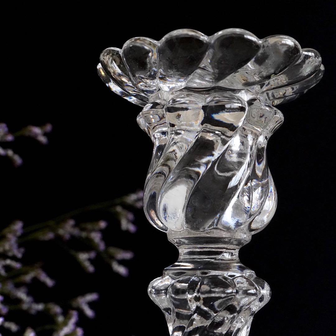 1890年オールドバカラBACCARATバンブー★キャンドルホルダー燭台ペア希少