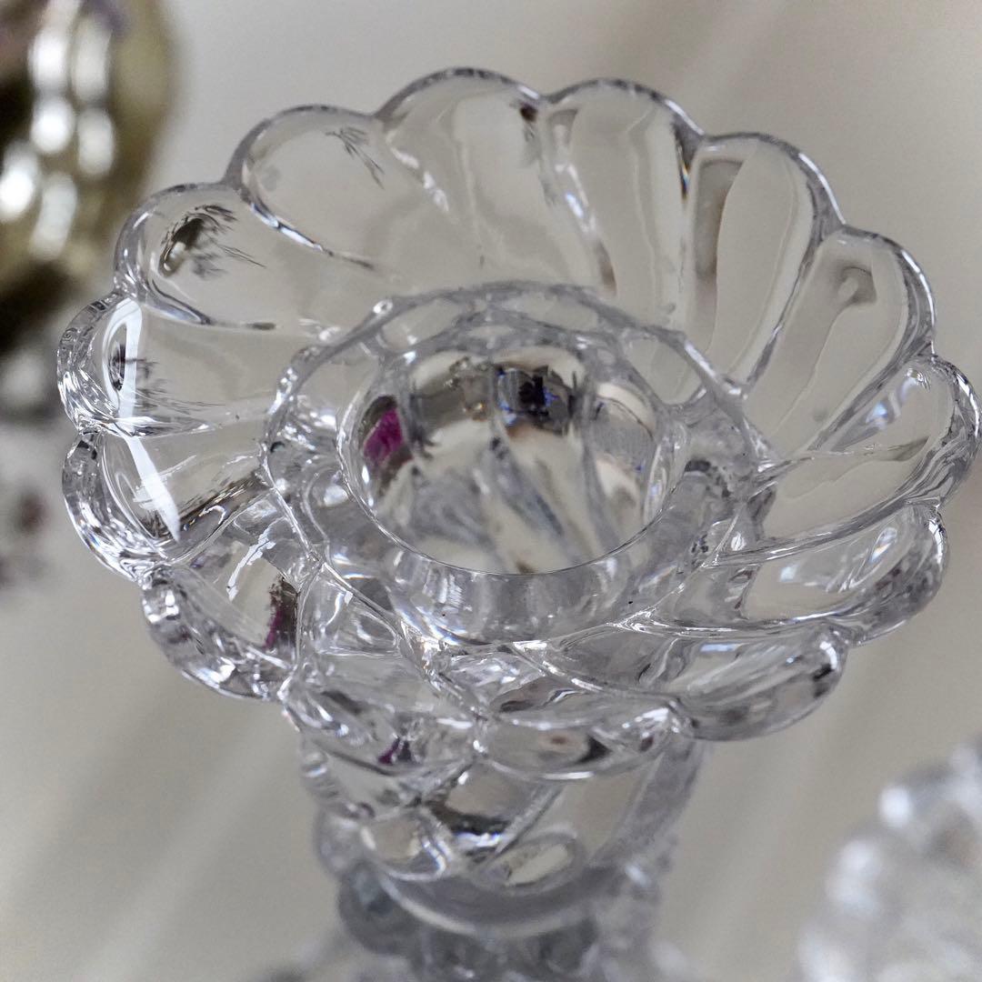 1890年オールドバカラBACCARATバンブー★キャンドルホルダー燭台ペア希少