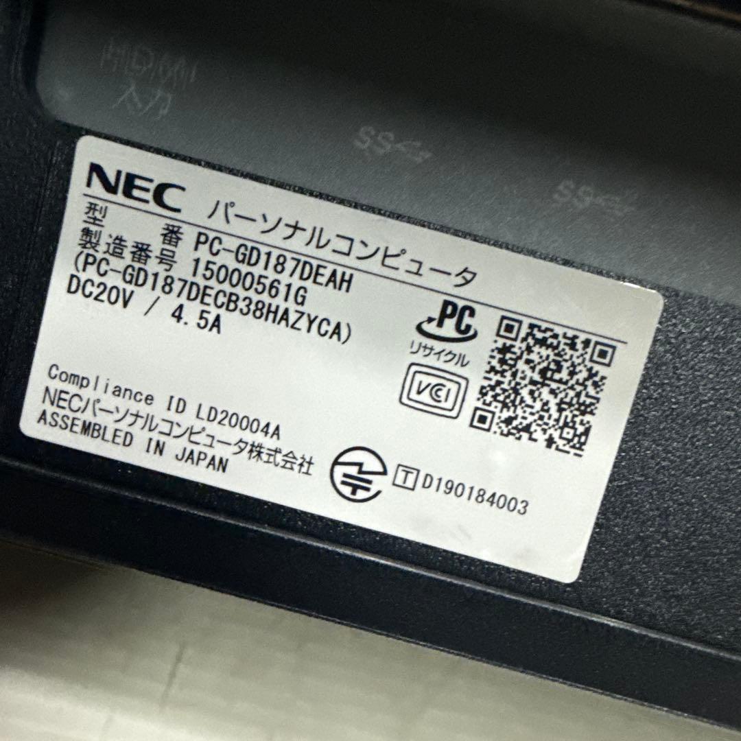 NEC PC-GD187DEAH 一体型PC デスクトップパソコン 27型液晶