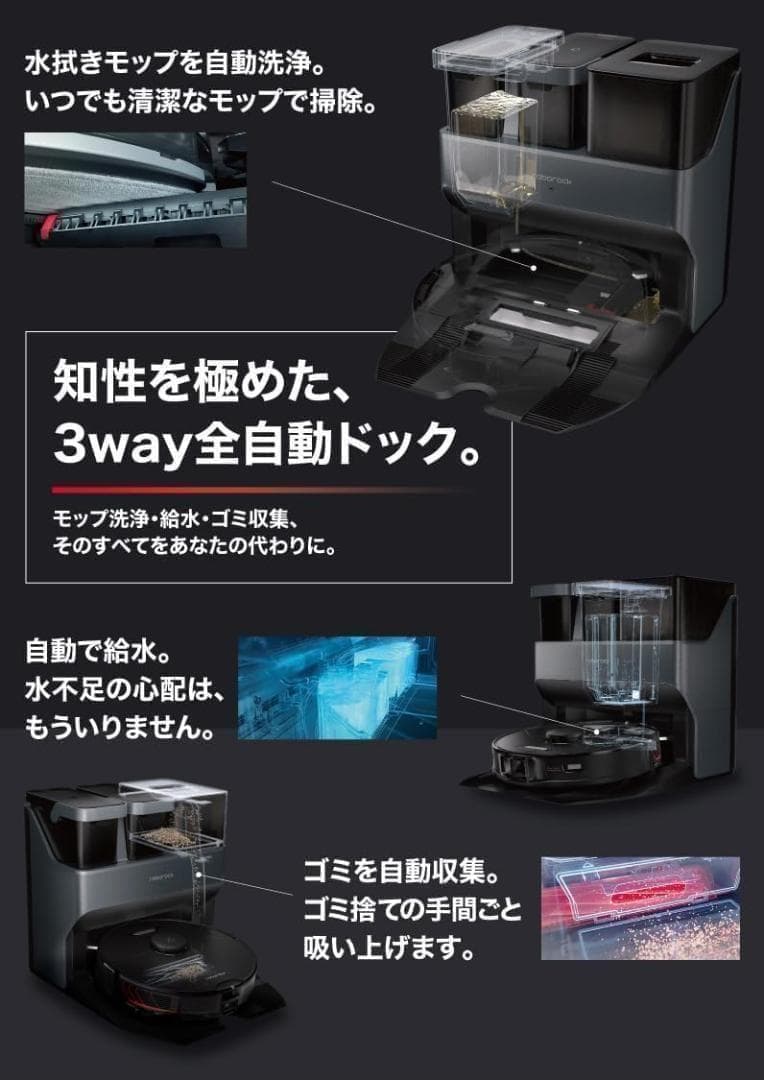 Roborock ロボロック 3way全自動ドック S7 MaxV Ultra用