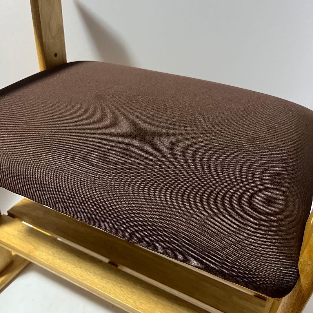 ドウシシャ 高座椅子 肘付スツール 木製チェア 高さ調節可