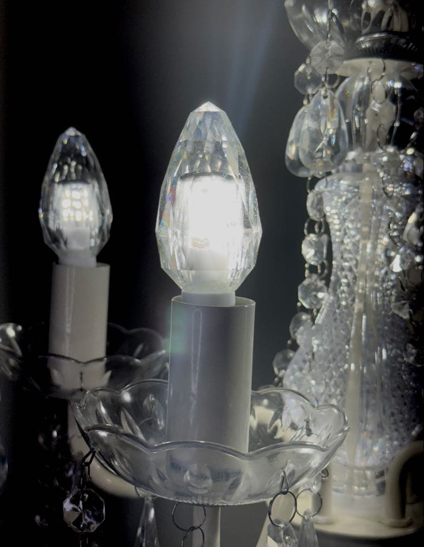 美品♪ シャンデリア LED クリスタル調 ルームライト 照明器具