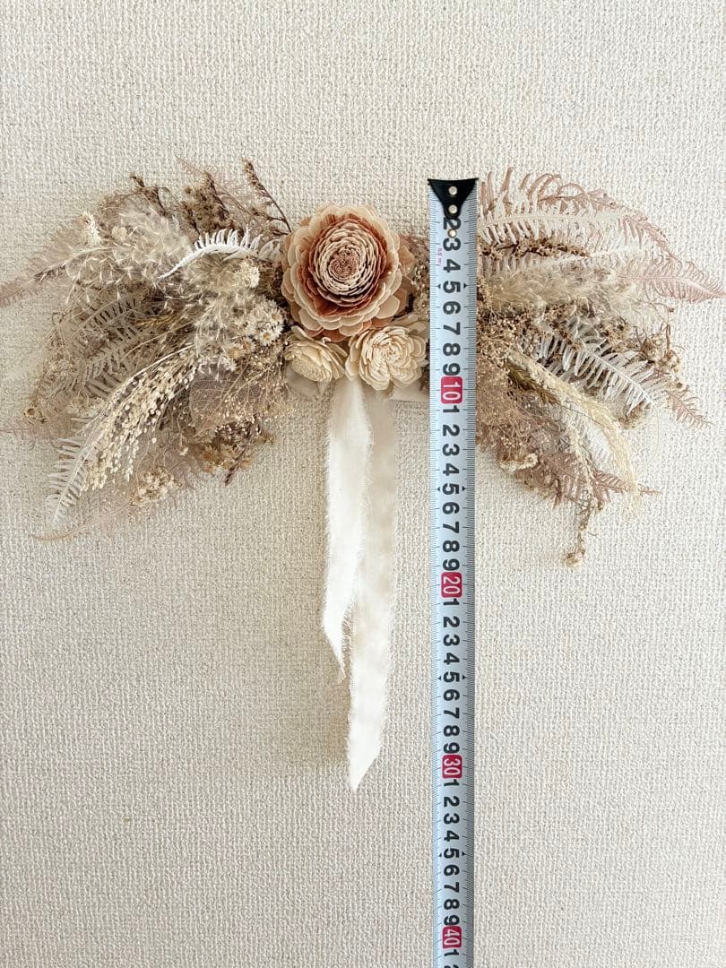 プリザーブドフラワー　ドライフラワー　壁掛け　ホワイト　白　造花