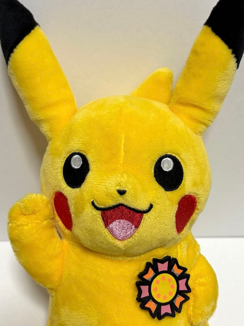 ポケモンセンタートウホク ピカチュウ ぬいぐるみ がんばリボン 2011 タグ付