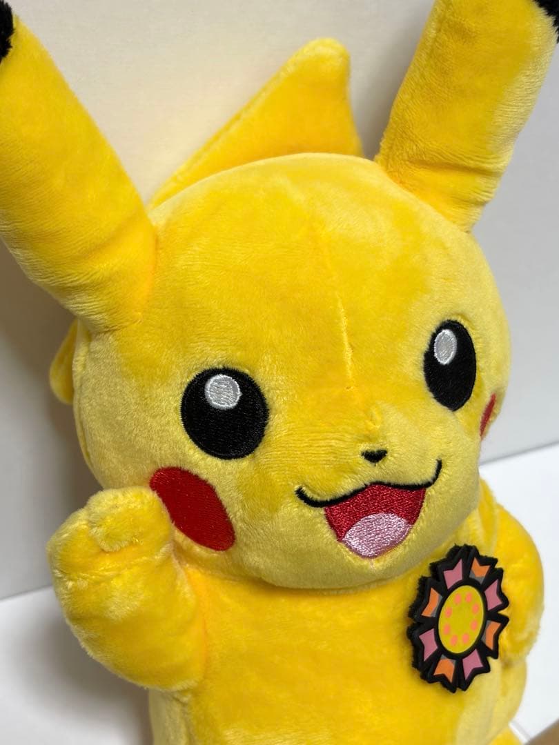 ポケモンセンタートウホク ピカチュウ ぬいぐるみ がんばリボン 2011 タグ付