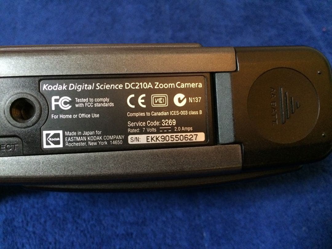 コダック ビンテージ デジカメ kodak DC210A Zoom Camera