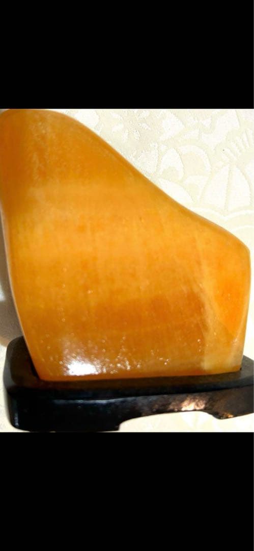 黄色石、寿山石、田黄石、置物、美しい透明感ある、1000g超え、TA503