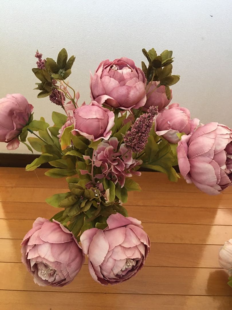 造花、アートフラワー、フェイクフラワー、アーティフィシャルフラワー　4束