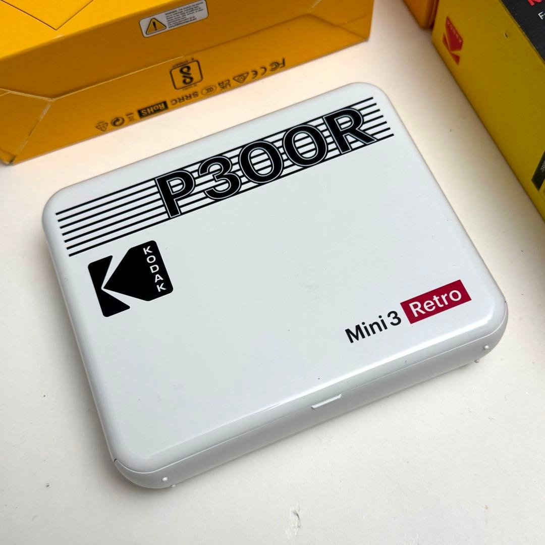 Kodak Mini 3 レトロ P300R インスタントプリンター +60枚