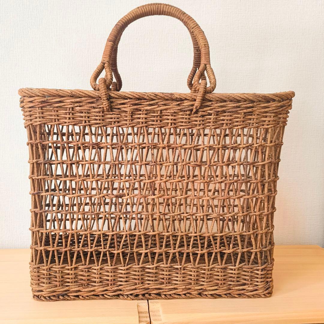天然素材 編み込みバスケット