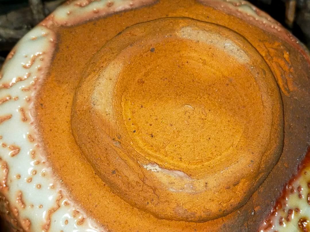 ♥美濃焼♥　志野　茶碗　②　在銘　茶道具　骨董　古玩