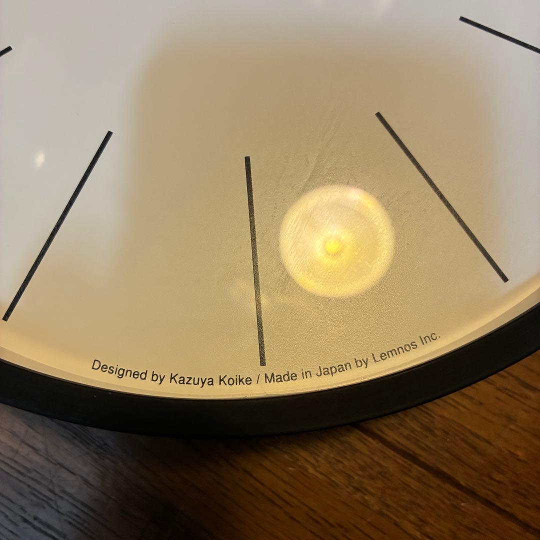 0707 Lemnos 小池和也　電波時計　Φ254mm プライウッド