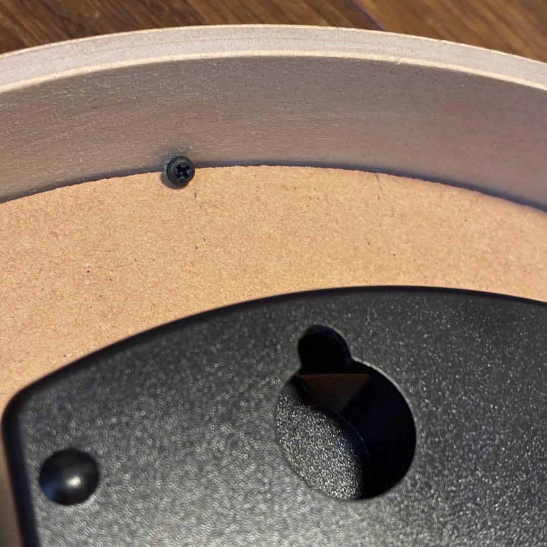 0707 Lemnos 小池和也　電波時計　Φ254mm プライウッド