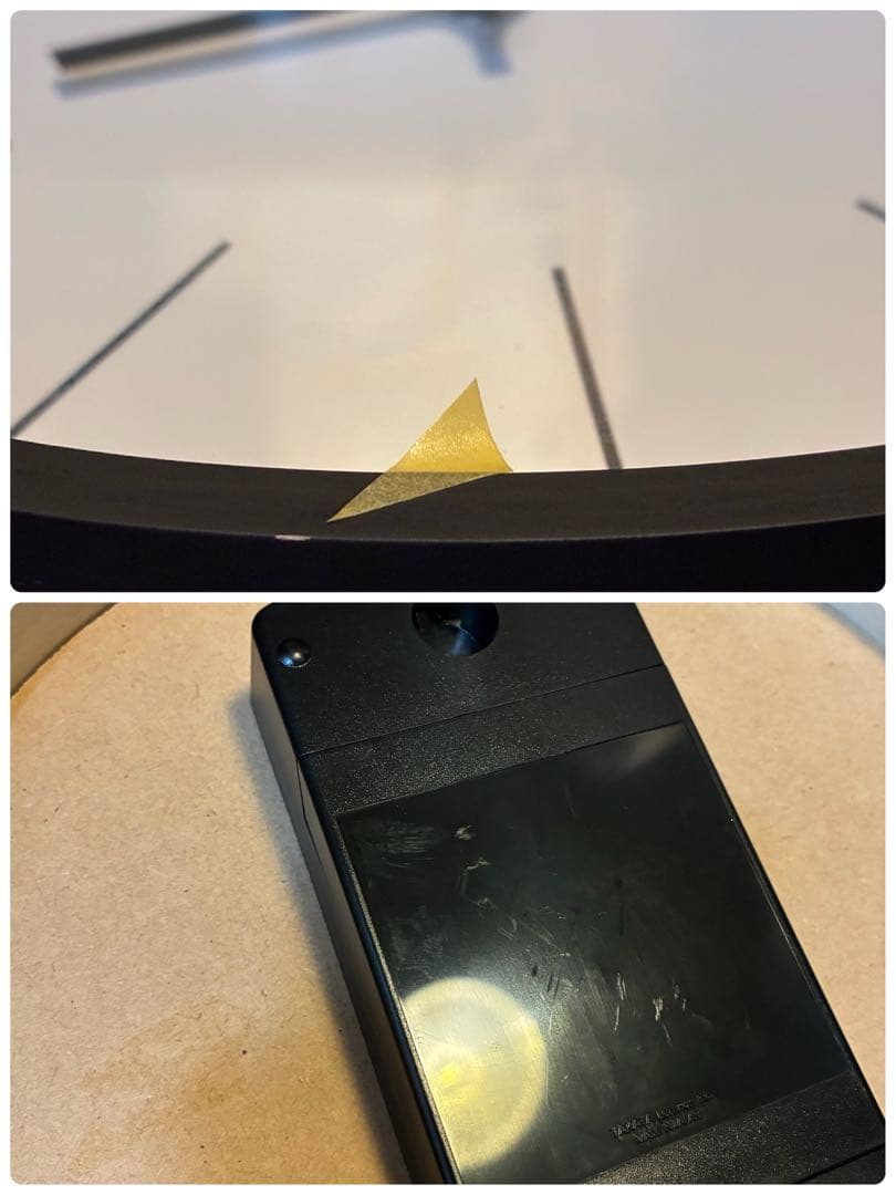 0707 Lemnos 小池和也　電波時計　Φ254mm プライウッド