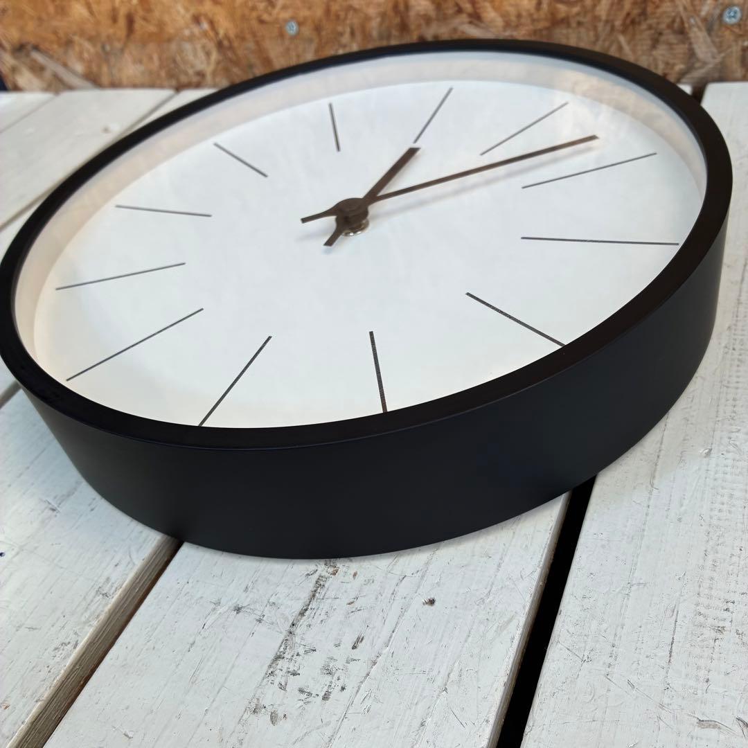 0707 Lemnos 小池和也　電波時計　Φ254mm プライウッド