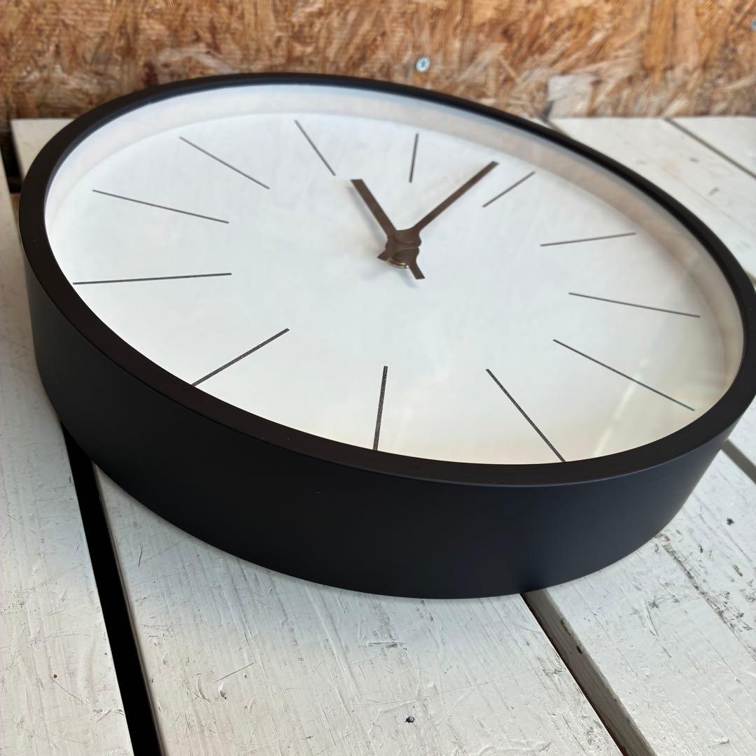 0707 Lemnos 小池和也　電波時計　Φ254mm プライウッド