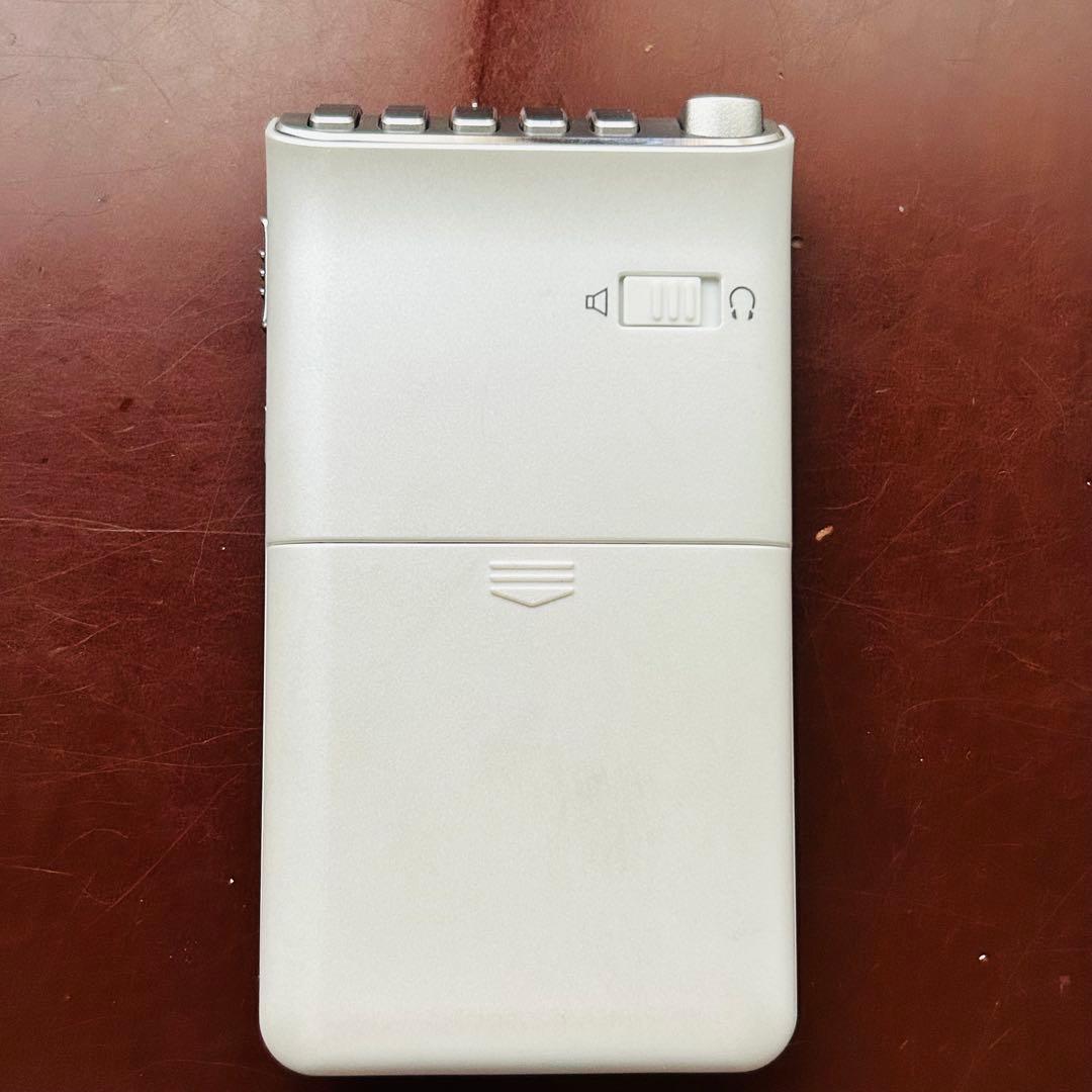 防災グッズ SONYワンセグTV音声対応ポケットラジオXDR-63TV ホワイト