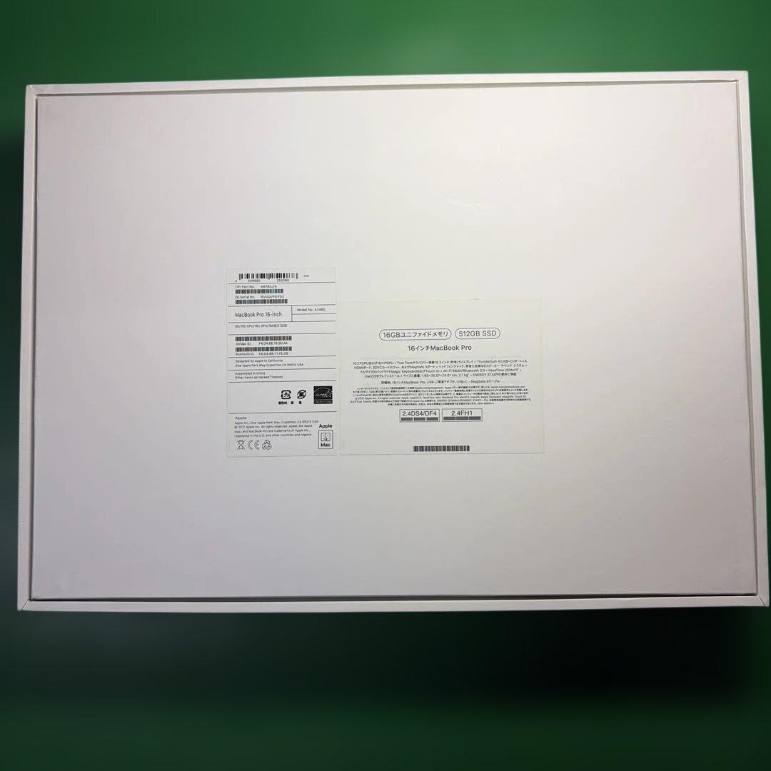 Apple MacBook Pro 16インチ M16GB SSD512GB