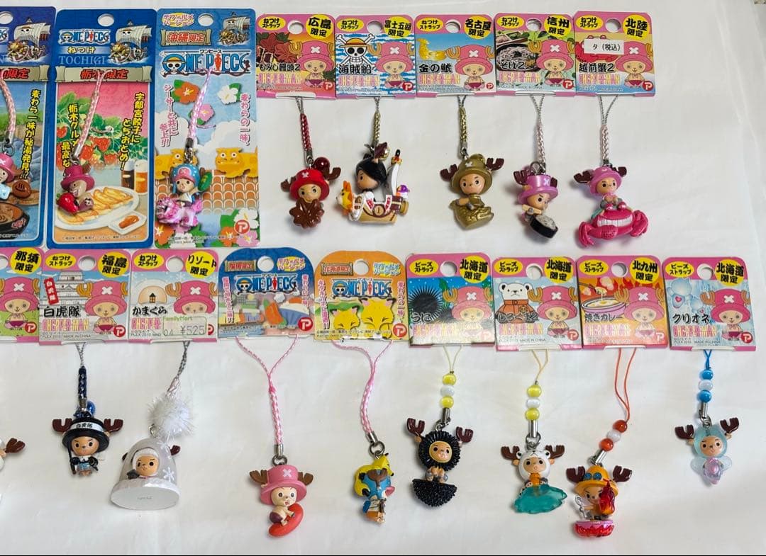 ワンピース チョッパー ご当地ストラップ まとめ売り 25個セット