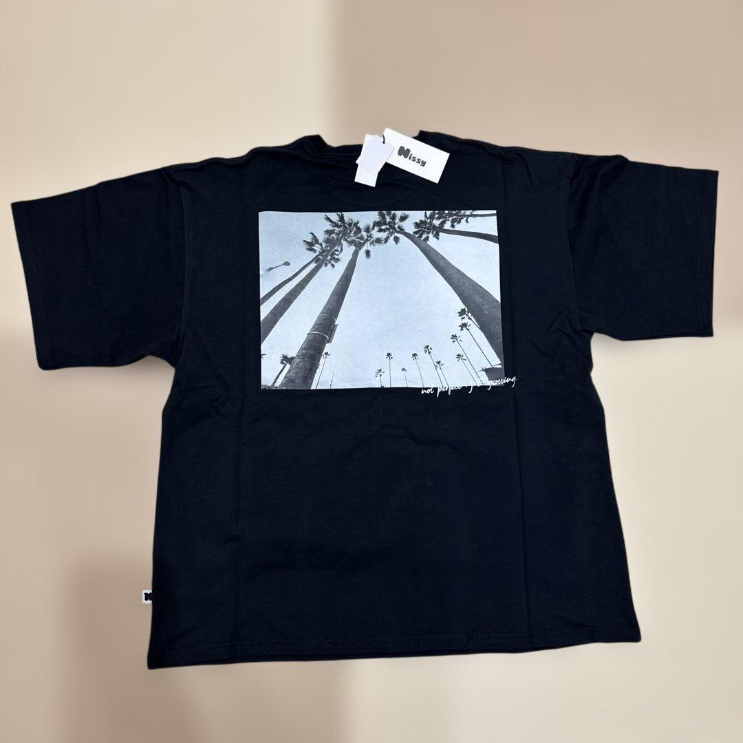 ナップタイム Naptime Nissy フォトプリントBIG Tシャツ 黒