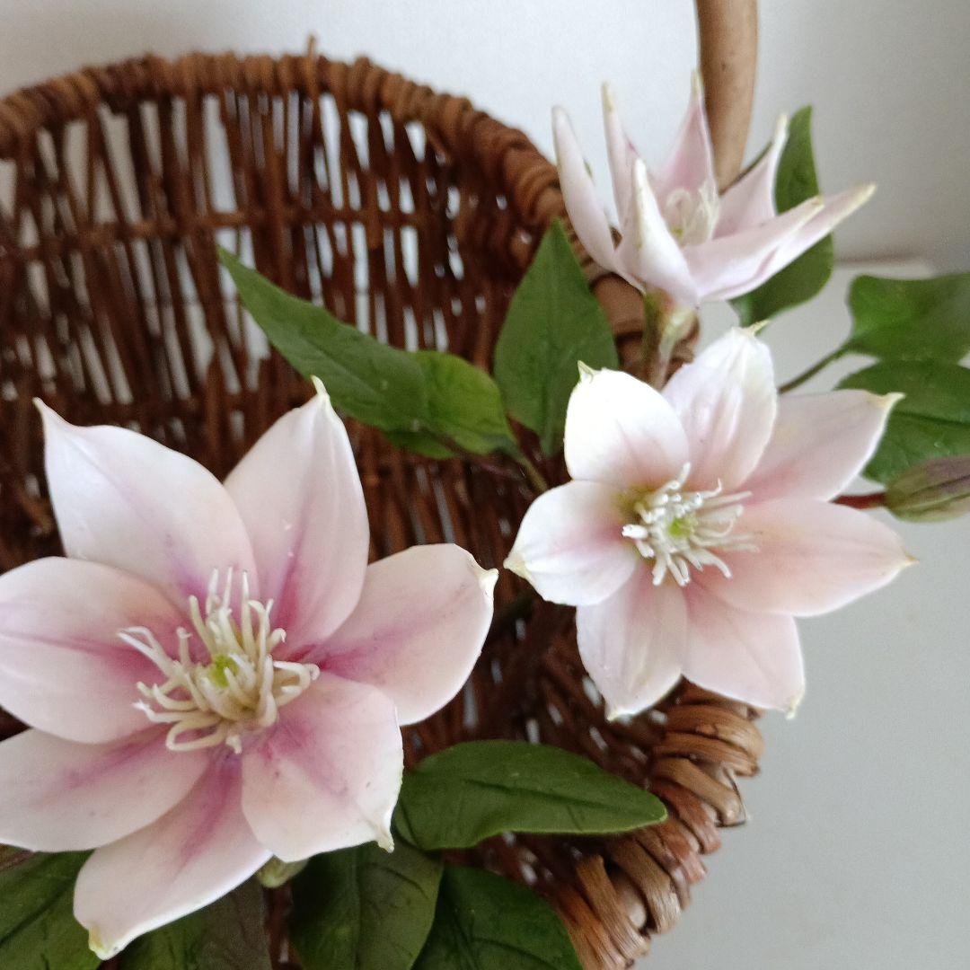 専用　石楠花　クレマチス　クレイフラワー樹脂粘土